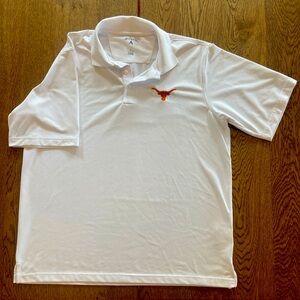 Texas Longhorns football Men’s large white sport polo